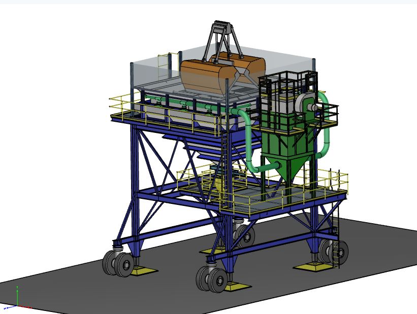 Terminal hopper enhances dustcontainment on the quay Bruks Siwertell